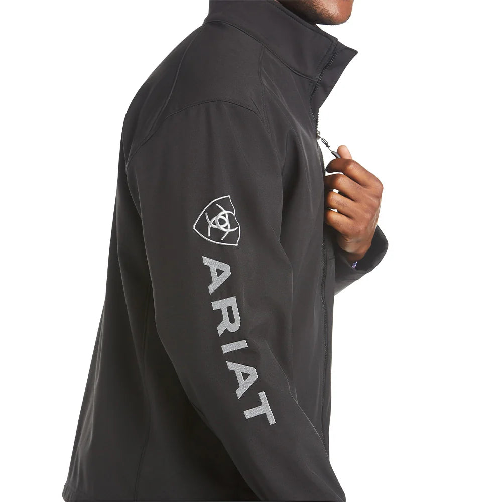 Mens Logo 2.0 Black Softshell Jacket - 10023322