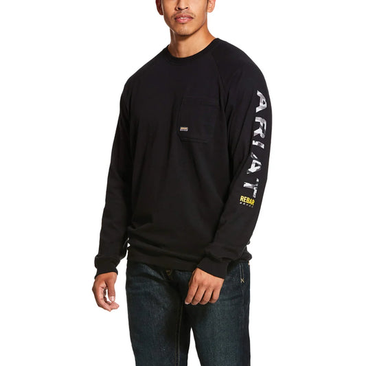 Mens Rebar Cotton Strong Graphic Work T-Shirt - 10027903