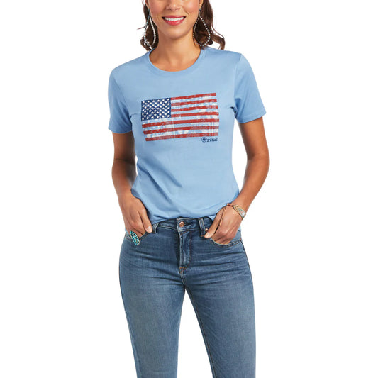 Womens Paisley Flag T-Shirt - 10040962
