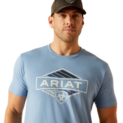 Mens Retro Hex Stripe T-Shirt - 10051449