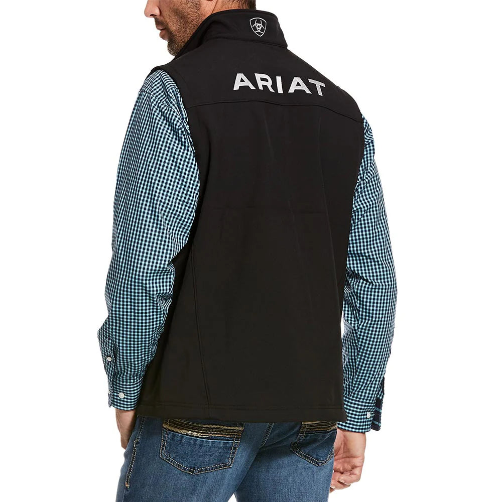 Mens Logo 2.0 Black Softshell Vest - 10028321