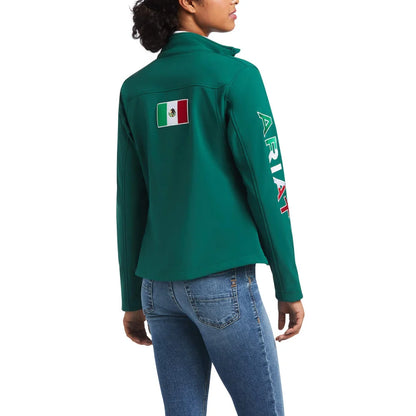 Womens Mexico Classic Team Softshell Verde Jacket - 10039460