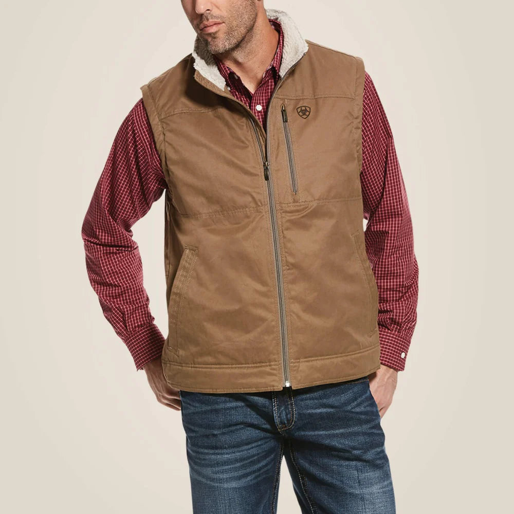Mens Grizzly Canvas Vest - 10028416