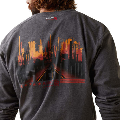 Mens FR Air Refinery Row Henley Work T-Shirt - 10043775