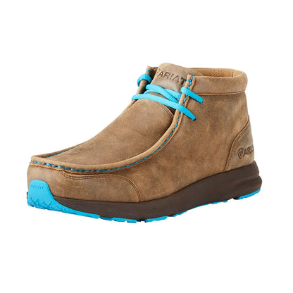 Mens Spitfire Brown Bomber/Blue Moccasin Shoes - 10021690